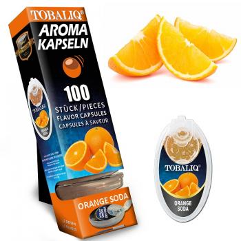 ORANGE SODA Aromakapseln Tobaliq Packung mit 100 Kapseln für Zigaretten, Zigaril